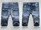 jeans balmain fit hommes shorts blue authentic